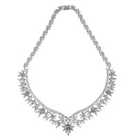 Collana Damiata Gioielli Donna in Lega metallica Zircone CL5086B - CL5086B